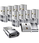 Ainisoul USB to USB C Adapter 10 Pack,USB to C Adapter,USB C to USB Adapter,USB A to USB C Adapte...