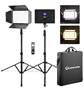 Lume Cube Studio Panel 2-Point Lighting Kit | Edge Lit LED Bicolor Light Panels 3200k - 5600k | R...