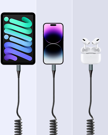 Coiled Lightning Cable