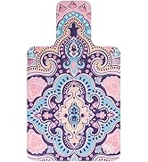 JOOEER Pilates Reformer Machine Mat Towel, Non Slip Pilates Reformer Cover Lightweight Foldable W...