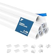 shinfly Corner Cable Hider, Triangular Self-Adhesive Cable Raceway, Cord Cover for Wall/Floor Bas...