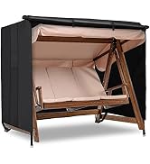 Velway Outdoor Swing Cover 3 Triple Seater Waterproof Patio Hammock Cover 87x49x70 All Weather Wi...