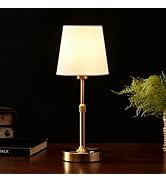 butastur Cordless Table Lamp, 5200mAh Rechargeable Battery Operated Lamp, Small Touch Lamps for N...