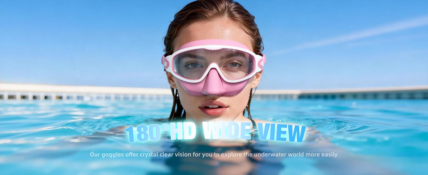 goggles with nose cover