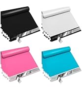 JinRuiKJ Mailers - 10x13 Poly Mailers Variety Pack of 100, 25Pcs Each Color, Strong Adhesive Ship...