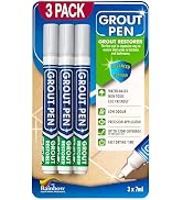 Grout Pen Light Grey Tile Paint Marker: Waterproof Grout Paint, Tile Grout Colorant and Sealer Pe...