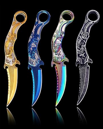 cool dragon pocket folding knife for men