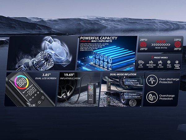 tire inflator portable air compressor,air pump for car tires,tire inflator,air compressor for car