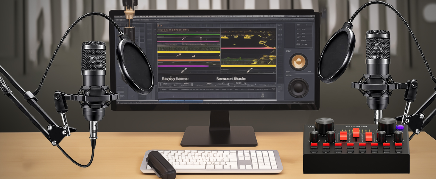 Podcast Equipment Bundle for 2, Podcast Equipment Bundle, Audio Interface, podcast equipment