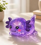 Asgzed Axolotl Squishy Stress Relief Toy Cute Glitter Squishy Axolotl | Slow-Rising Fidget Sensor...
