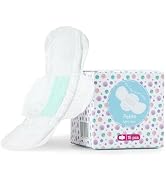 PurComfy Teens Period Pads with Wings for Tweens, Organic Cotton Sanitary Pads for Teen Girls 9-1...