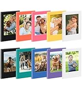HLCZLUZ 10 Pack Magnetic Picture Frame, 3 Inch Magnetic Photo Frames for Polaroid Fujifilm Instax...