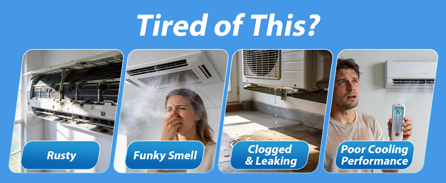 Tired of this? Rusty? Funky Smell? Clogged & Leaking? Poor Cooling Performance?