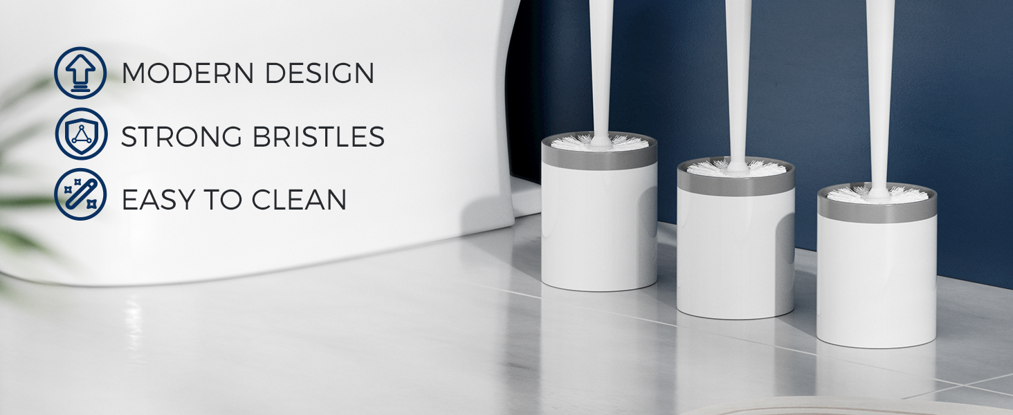 toilet bowl brush and holder