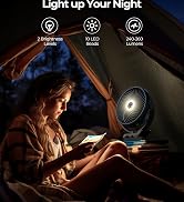 Rechargeable fan with light