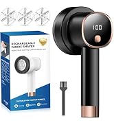 Smyeviva Rechargeable Fabric Shaver for Clothes: 6-Leaf Blades & 3 Speeds to Remove Pilling, Fuzz...