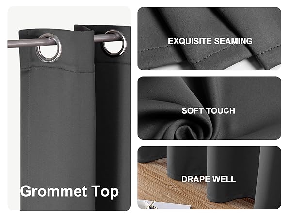 short blackout curtains