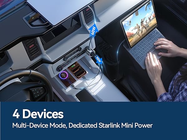 starlink mini car adapter