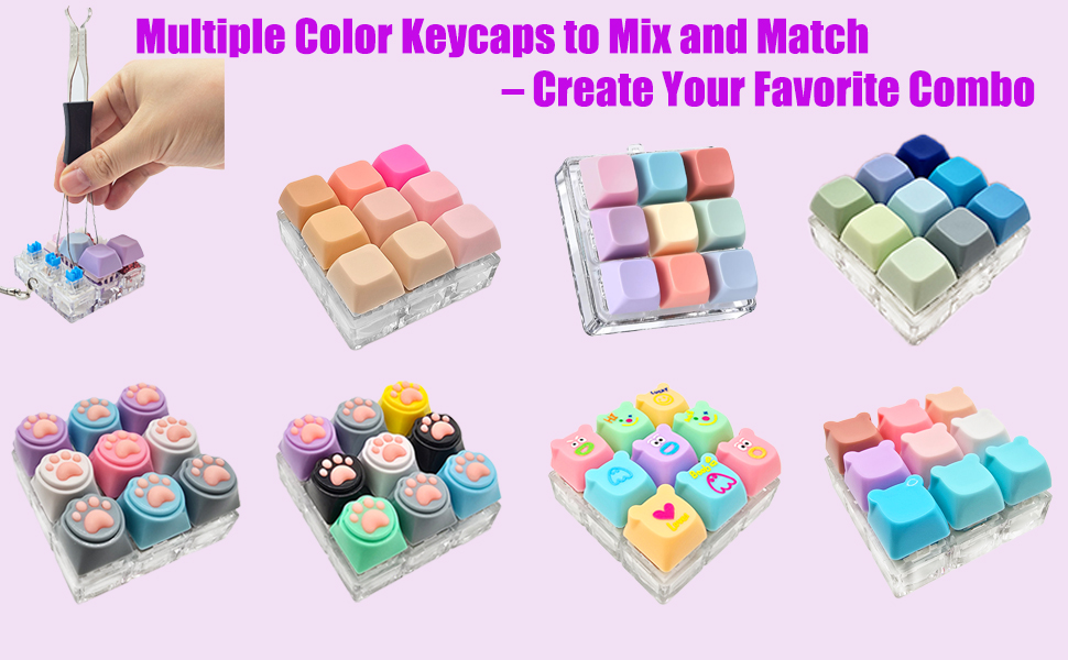 Multiple Color Keycaps to Mix and Match – Create Your Favorite Combo