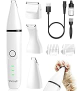 oneisall Cat Grooming Kit, 3 in 1 Quiet Cat Clippers for Thick Matted Paw Hair Trimmer, Heavy Coa...