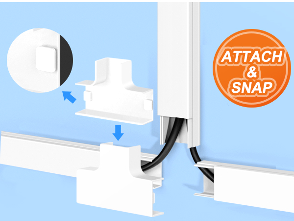 Wall cord cover kit