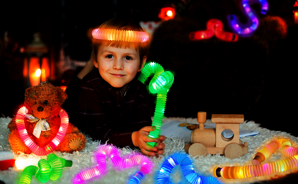 Light up pop tubes