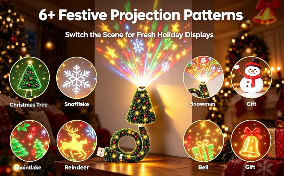 Christmas tree projector light