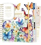 CAGIE 2026 Planner Weekly and Monthly from Dec 2025 to Dec 2026 Hardcover Spiral Bound Calendar F...