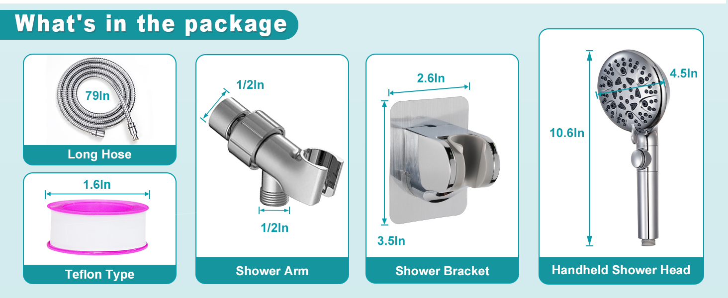 handheld shower head set