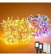 2 Pack 1000 LED Christmas Lights,Extra-Long 360FT Plug in Outdoor Indoor String Lights with 11 Mo...