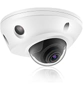 4K 8MP Mini Low Profile Dome PoE IP Camera Indoor 98 Feet Night Vision, 2.8mm Lens 105° Wide Angl...
