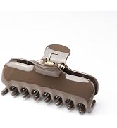 BUNLVDI 3.7 Inch Big Square Hair Claw Clips for Thick Hair Upgraded Springs Korean Version Hair C...