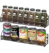 Deco Brothers Wall Mounted Single Tier Mesh Hanging Spice Rack, Set of 2, Bronze