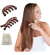CKCLGTDM 2 Pack Wooden Scalp Massage Comb, Sandalwood Scalp Massager Wood, Head Massager Gua Sha ...