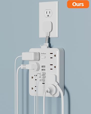 MCSCN power strip Short Cable Wall