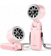 Diveblues Portable Handheld Turbo Fan, 5 Gear Wind, Battery Operated, Up to 12 Working Hours, 3 I...