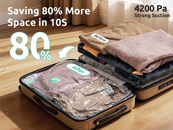 vacuum storage bags with electric pump