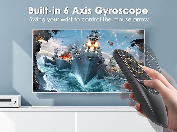 swing your wrist to control the mouse arrow