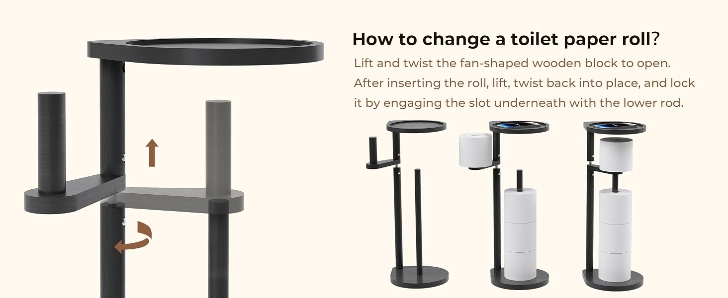 Toilet Paper Holder Stand