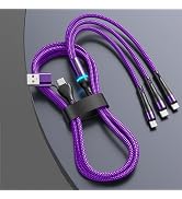 IHAO Multi Connectors Fast Charging Cable 6 Combinations in One Cable USB A/Type C to USBC/Micro ...