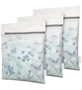 Honeycomb Mesh Laundry Bags For Delicates With Zipper,Washing Bag For Socks, Small Laundry Bag Fo...