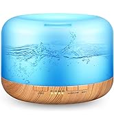 400ML Essential Oil Diffusers for Home Office with Soft Light,Aromatherapy Diffusers for Essentia...