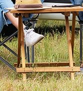 NAIZEA Heated Camping Chair, Oversized Heated Chairs with 3 Heat Levels, Portable Heated Folding ...