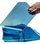 AimtoHome Cellophane Treat Bags Blue, 9x6 inches, 50 Pack with Ties,Small Party Favors bags for C...