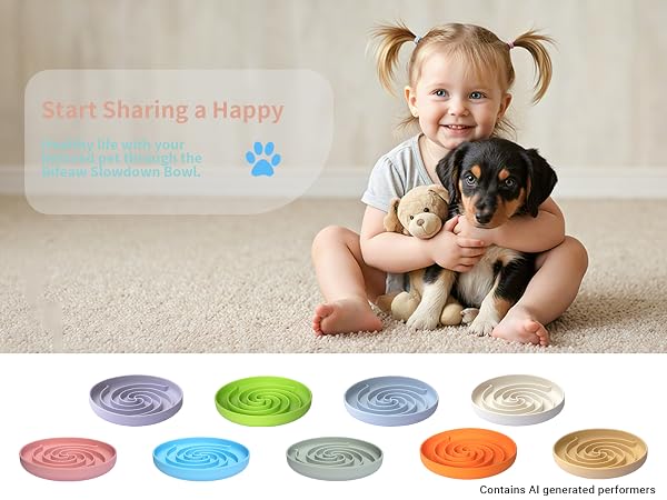 Slow Feeder Dog Bowls
