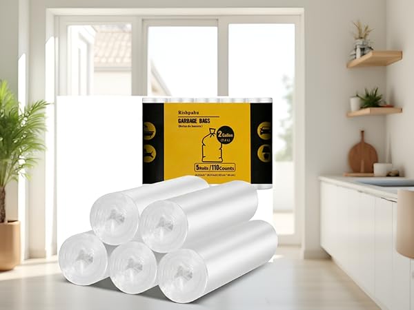 2 gallon small trash bags