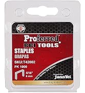 Proferred T42002 Staples, 1.2 mm Thick x 10.6 mm Wide, 5/16" (8 mm) Height