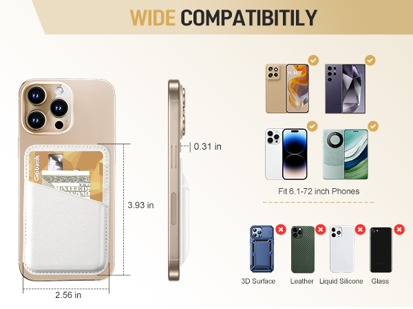 phone card holder stick on