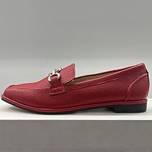 Women's red dress flat