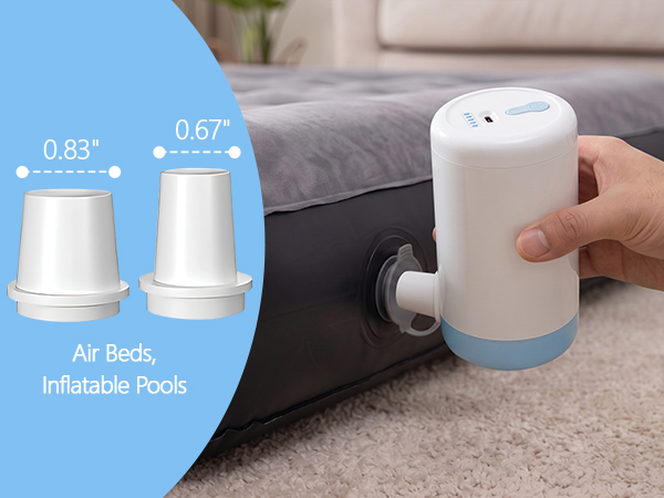 Portable Air Pump for Inflatables Tiny Pump Air Mattress Pump Electric Air Pump for Camping